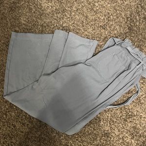 Grey women’s wide leg pants